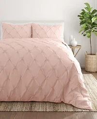 ienjoy Home Ultra Soft 3-Pc. Pinch Pleat Duvet Cover Set, Full/Queen