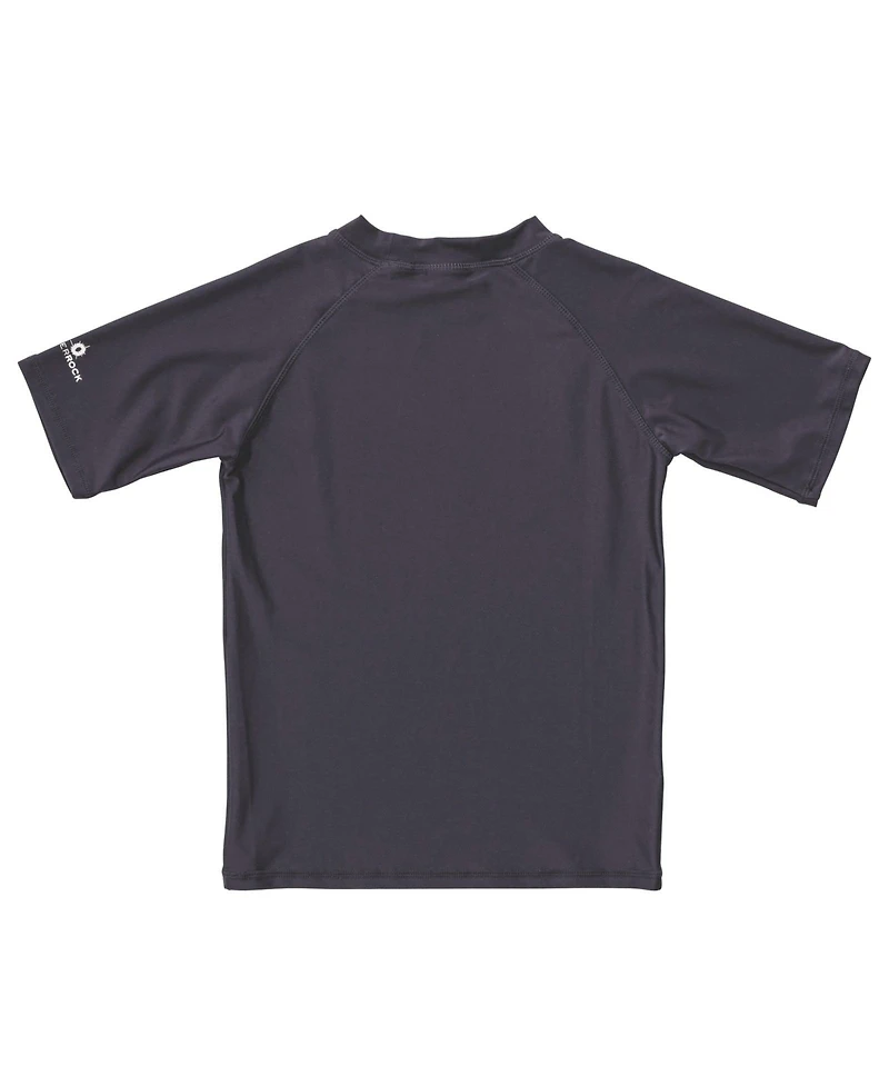 Toddler, Child Boys Slate Short Sleeve Rash Top