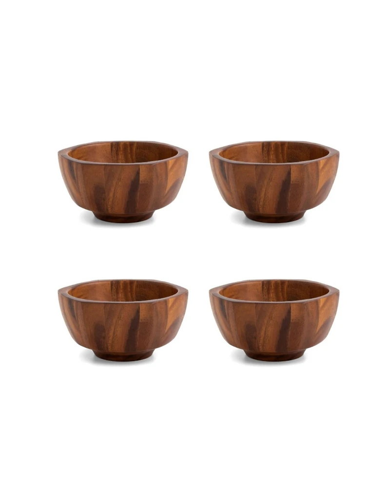 Nambe Rivet Individual Salad Bowl, Set of 4