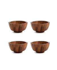 Nambe Rivet Individual Salad Bowl, Set of 4