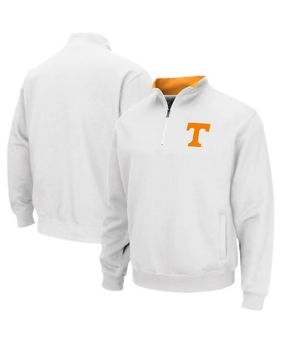 Men's Colosseum White Tennessee Volunteers Tortugas Logo Quarter-Zip Jacket