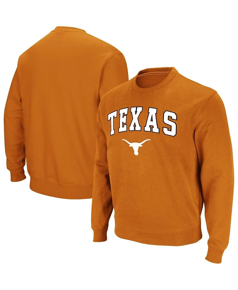 Colosseum Men's Texas Longhorns Arch & Logo Pullover Sweatshirt