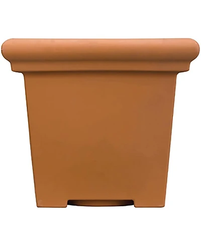 The Hc Companies Plastic Terrazzo Square Planter Terra Cotta - 20 Inch