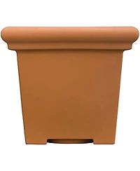 The Hc Companies Plastic Terrazzo Square Planter Terra Cotta - 20 Inch