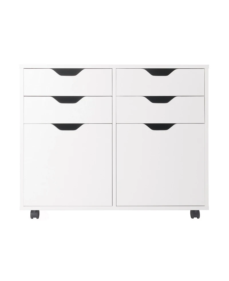 Winsome Halifax 26.3" Wood 2-Door Wide Storage Cabinet