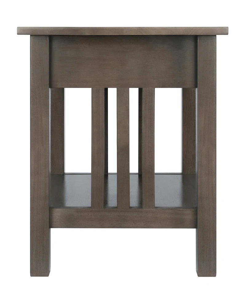 Winsome Stafford 22.05" Wood Accent Table