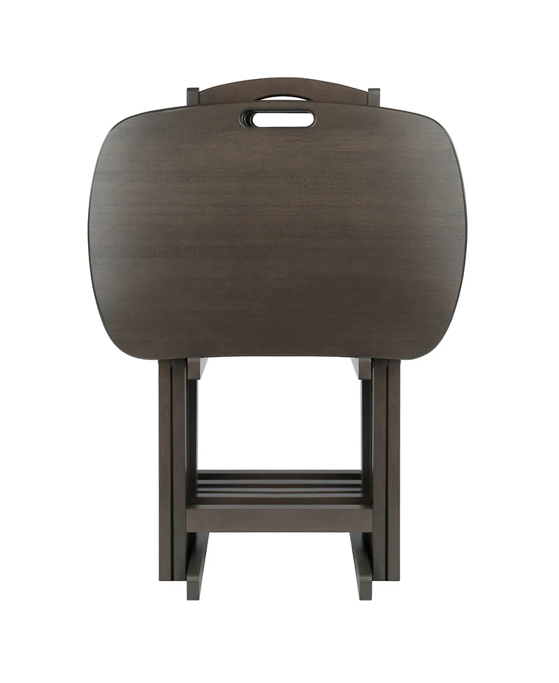 Winsome Lucca 5-Piece Wood Snack Table Set