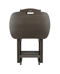 Winsome Lucca 5-Piece Wood Snack Table Set