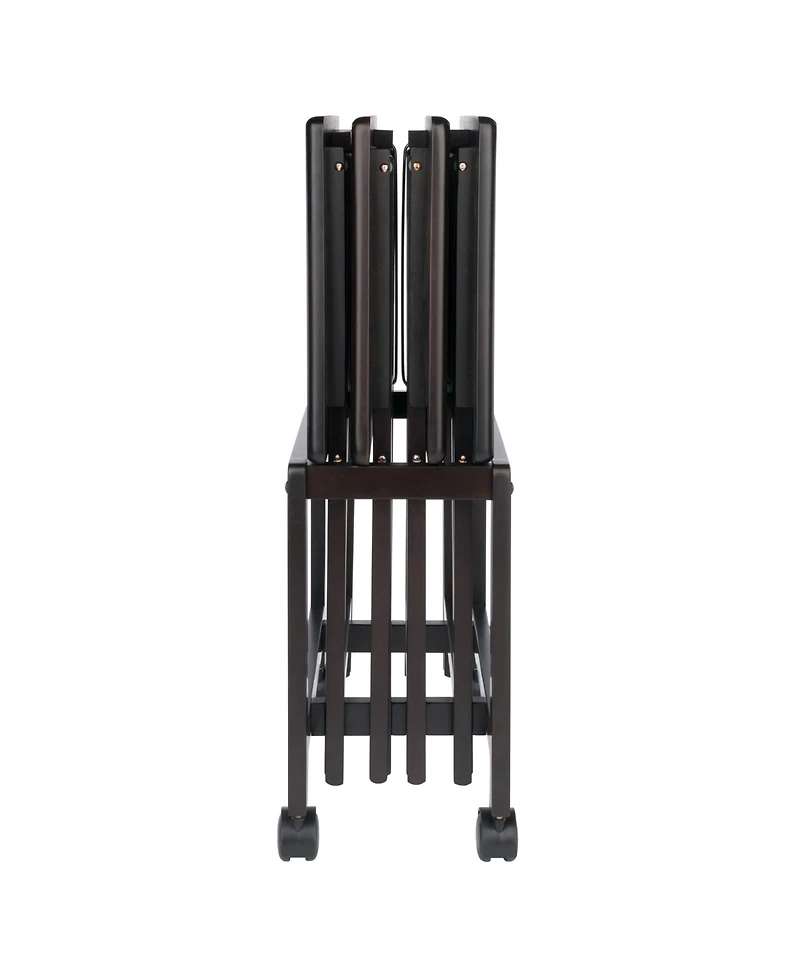 Winsome Allen 5-Piece Wood Snack Table Set