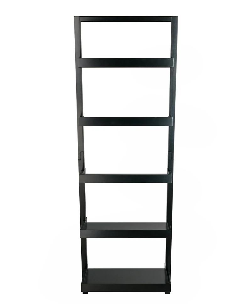 Winsome Bellamy 69.36" Wood 5-Tier Leaning Shelf