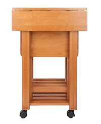 Winsome Sophia 5-Piece Wood Drop Leaf Top Snack Table Set