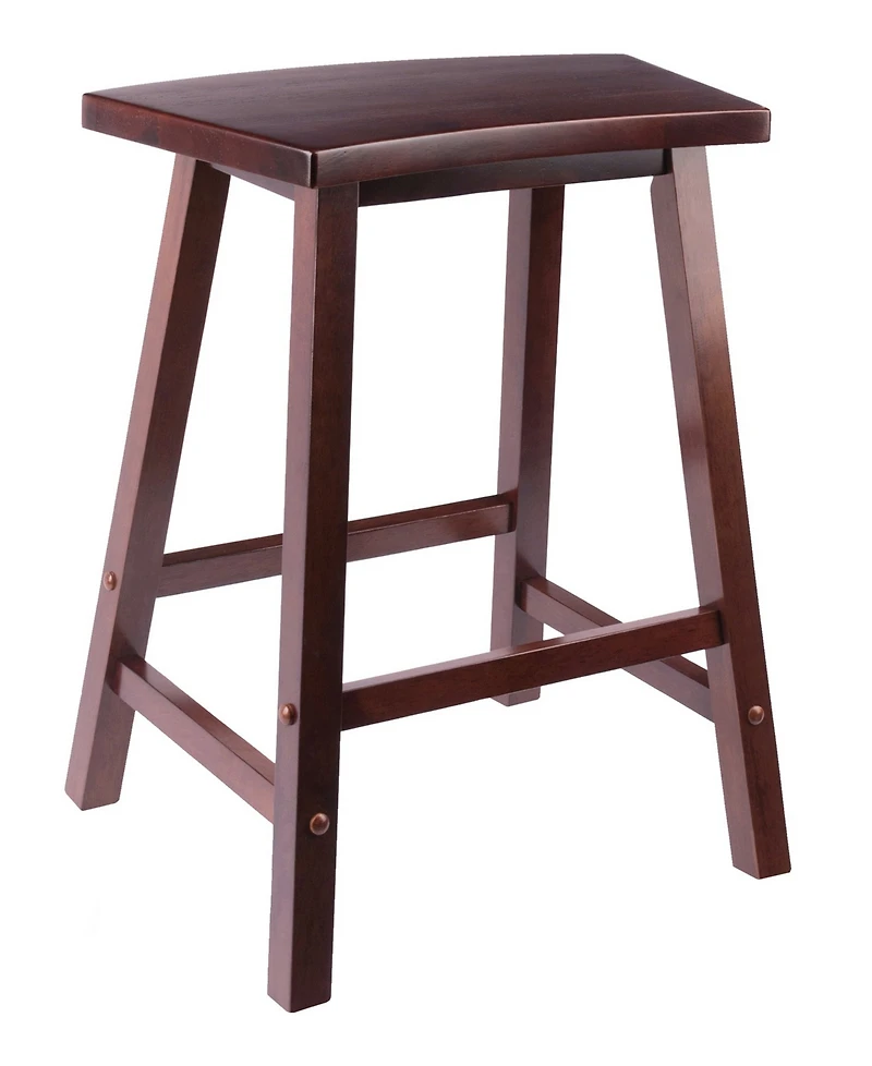 Winsome Katashi 23.78" Wood Fan Shape Counter Stool