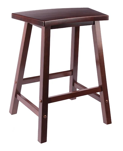 Winsome Katashi 23.78" Wood Fan Shape Counter Stool