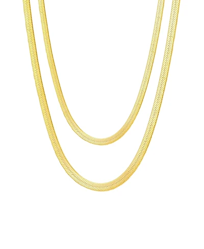 Ben Oni Maelle 2 Pieces Herringbone Necklace Set