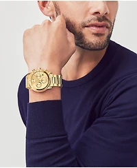 Movado Men's Bold Verso Yellow Ionic Gold-Tone Plated Steel Bracelet Watch 44mm