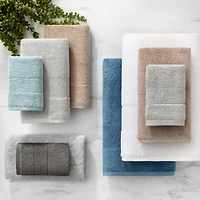 Aston and Arden Luxury Turkish Washcloths, 8-Pack, 600 Gsm, Extra Soft Plush, 13x13, Solid Color Options with Dobby Border