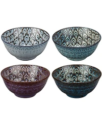 Bia Cordon Bleu Set of Four Ooh La La Terrin Assorted Bowls, 24 oz