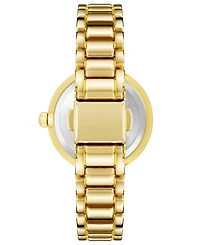 Anne Klein Gold-Tone Metal Alloy Link Bracelet Watch, 26MM