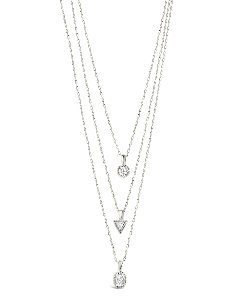 Sterling Forever Julie Layered Necklace