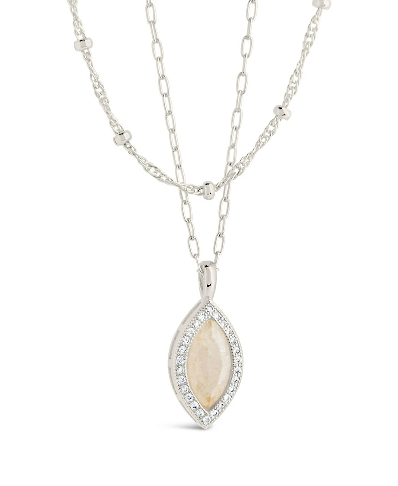 Sterling Forever Calla Layered Necklace