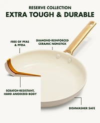 GreenPan Reserve Padova Ceramic 10" & 12" Nonstick Frypans, Set of 2