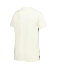 Women's New Era Cream Los Angeles Rams Chrome Sideline T-shirt