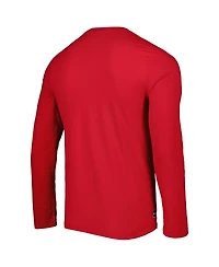 Men's New Era Cardinal Arizona Cardinals Combine Authentic Home Stadium Long Sleeve T-shirt