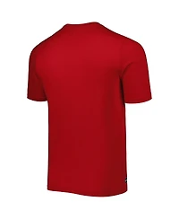 Men's New Era Red Tampa Bay Buccaneers Combine Authentic Training Huddle Up T-shirt