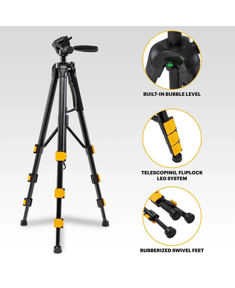 Kodak PhotoGear 2-in-1 Tripod & Monopod, Lightweight 70” Flip-Lock