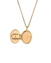 Charged Stone Locket Necklace