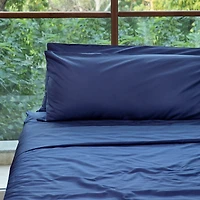 Fabdreams Organic 300 Thread Count Certified Cotton Percale 4-Piece Sheet Set