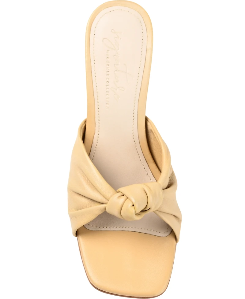 Journee Signature Women's Finlee Knotted Slip On Sandals