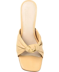 Journee Signature Women's Finlee Knotted Slip On Sandals