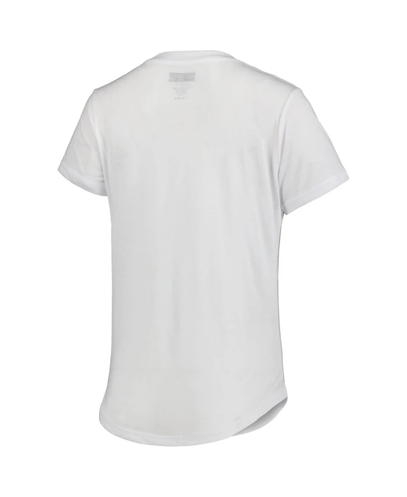 Women's Concepts Sport White, Charcoal New Orleans Saints Sonata T-shirt and Leggings Sleep Set