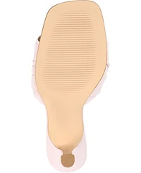 Journee Signature Women's Juliette Leather Open Toe Dress Sandals