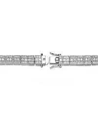 Sterling Silver Cubic Zirconia Elegant Bracelet