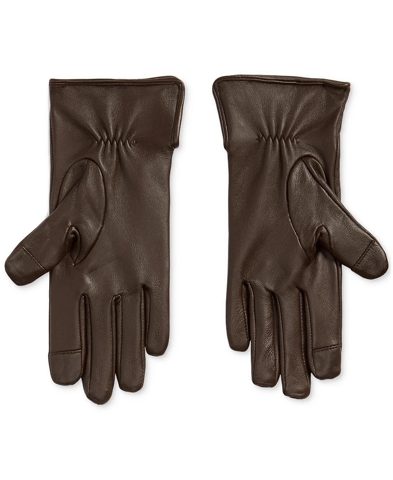 Lauren Ralph Women's Leather Touchscreen Gloves
