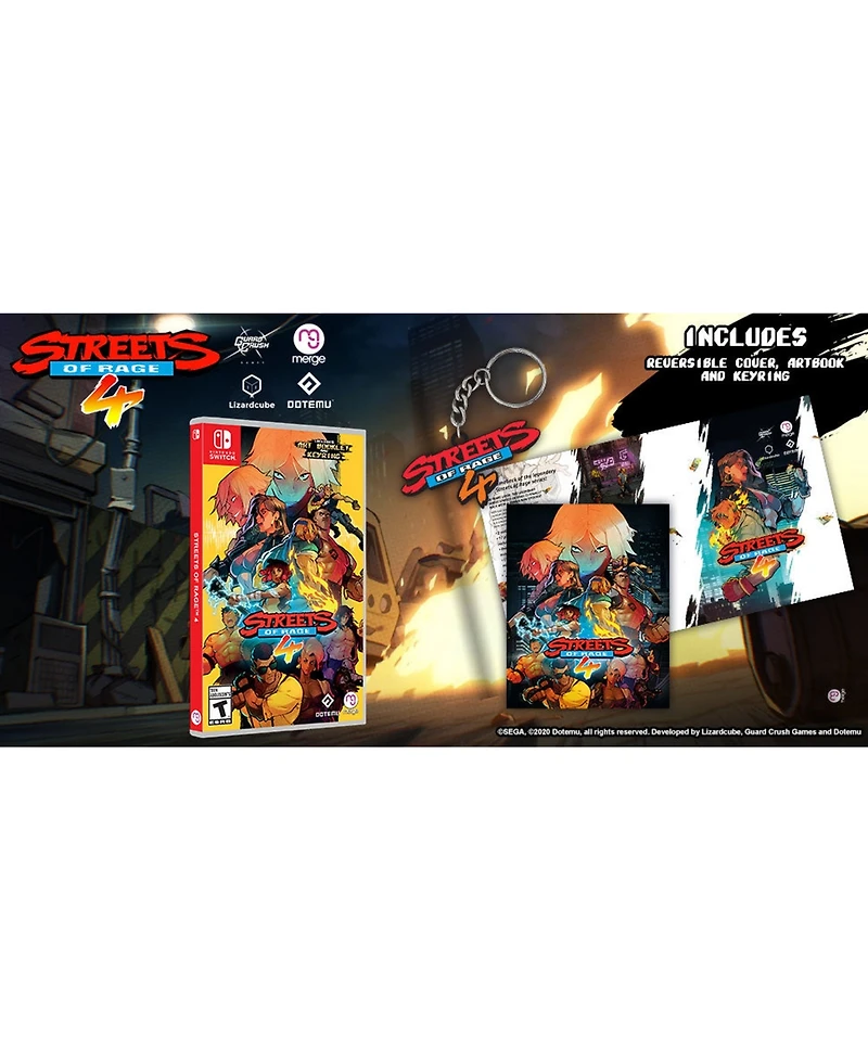 Streets of Rage 4 - Switch [Reversible Cover, Keyring & Artbook]