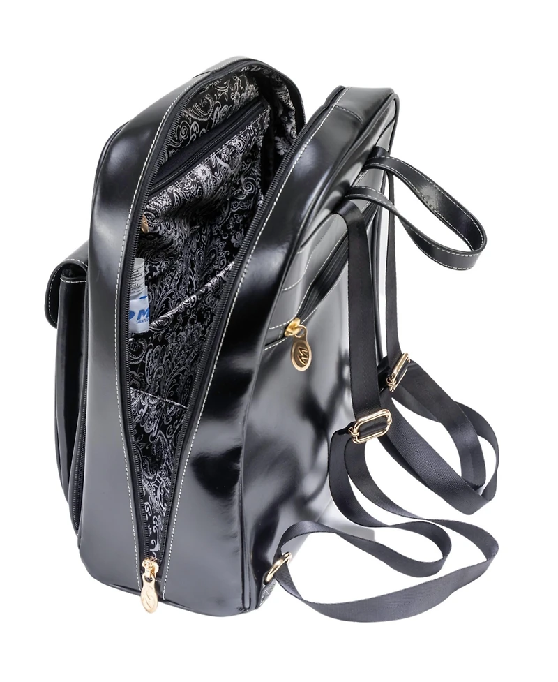 McKlein Madison Leather Business Laptop Tablet Backpack