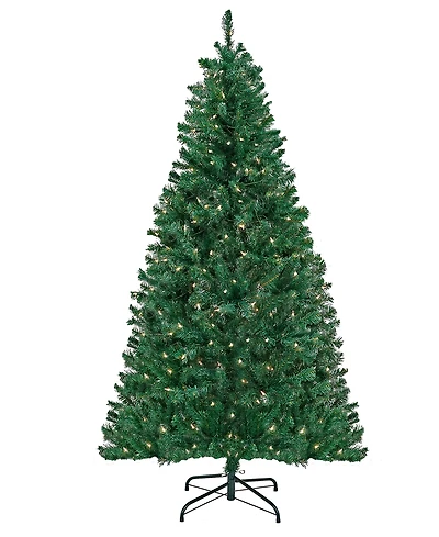 National Tree Company Acacia Pre-lit Christmas with 300 Clear Incandescent or Multicolor Lights, 6'