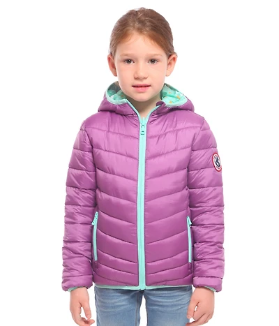 Rokka&Rolla Girls Reversible Lightweight Puffer Jacket