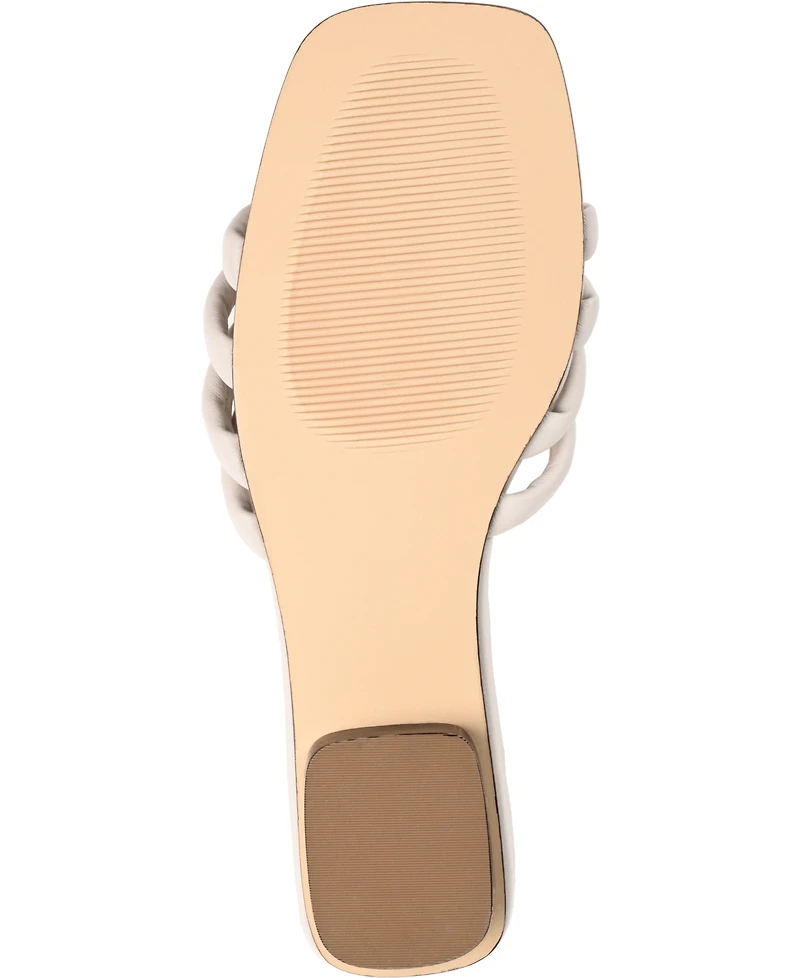 Journee Signature Women's Cendi Strappy Band Flat Sandals