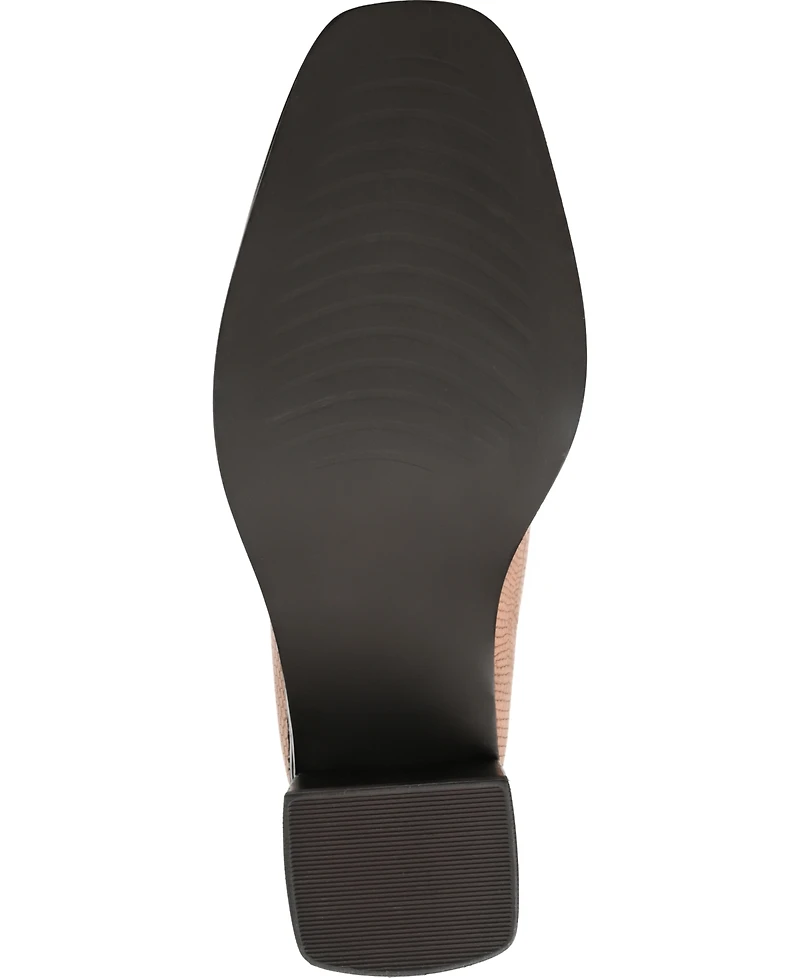 Journee Signature Women's Stylla Stretch Vamp Block Heel Shooties