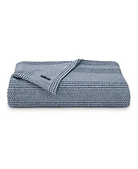 Nautica Chevron Stripe Yarn Dye Cotton Blanket, King