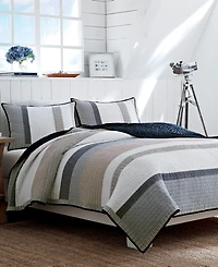 Nautica Tideway Cotton Reversible Quilt, Full/Queen
