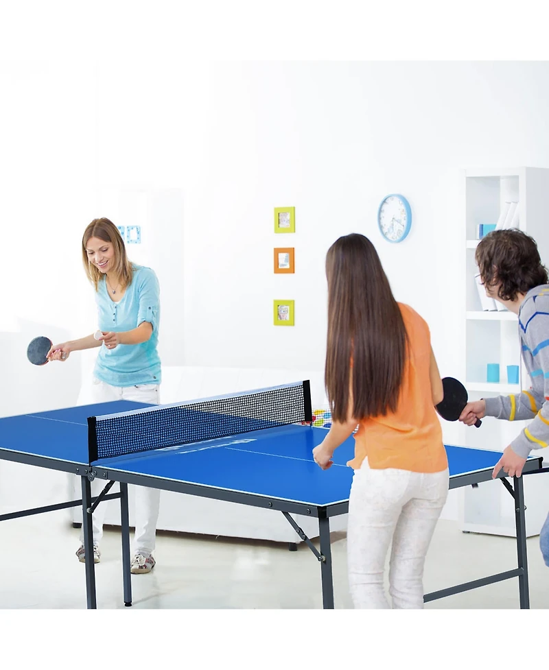 6 x3 Portable Tennis Ping Pong Folding Table w/Accessories