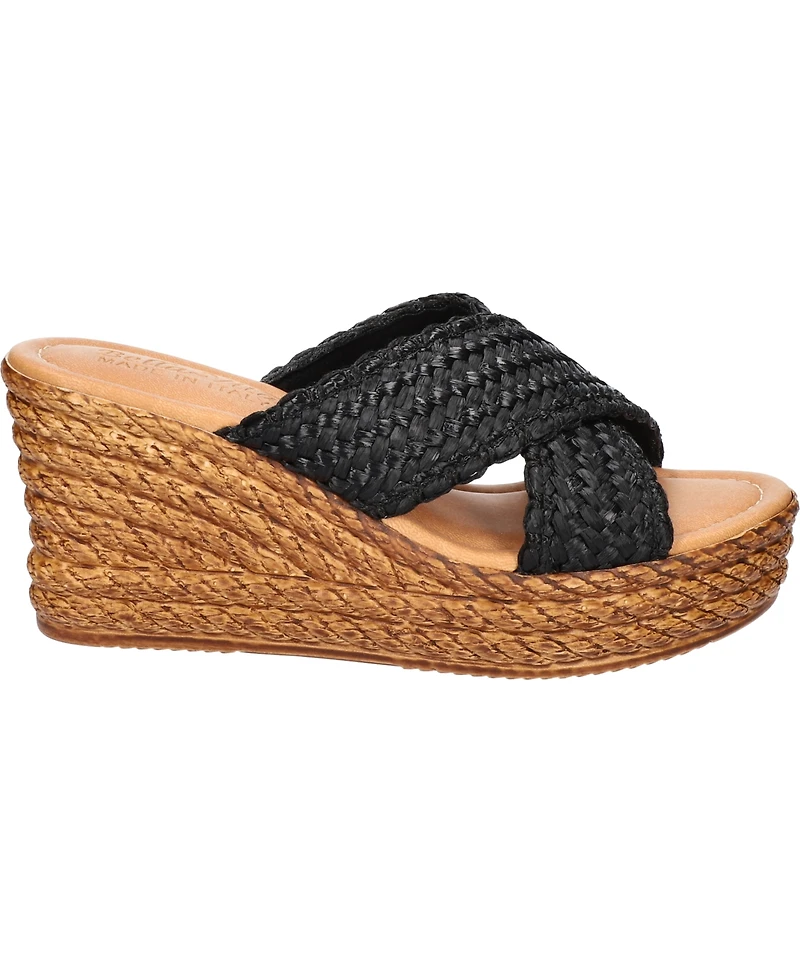 Bella Vita Women's Geo-Italy Wedge Sandals
