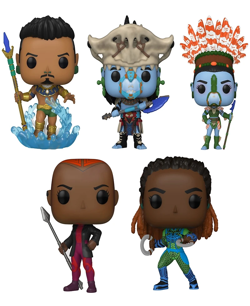 Funko Marvel Black Panther Wakanda Forever Namor Attuma Namora Okoye Nakia Figure Collectors Set, 5 Piece