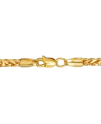 Square Wheat Link 20" Chain Necklace in 14k Gold