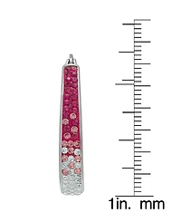 Macy's Women's Color Crystal Hoop Earrings